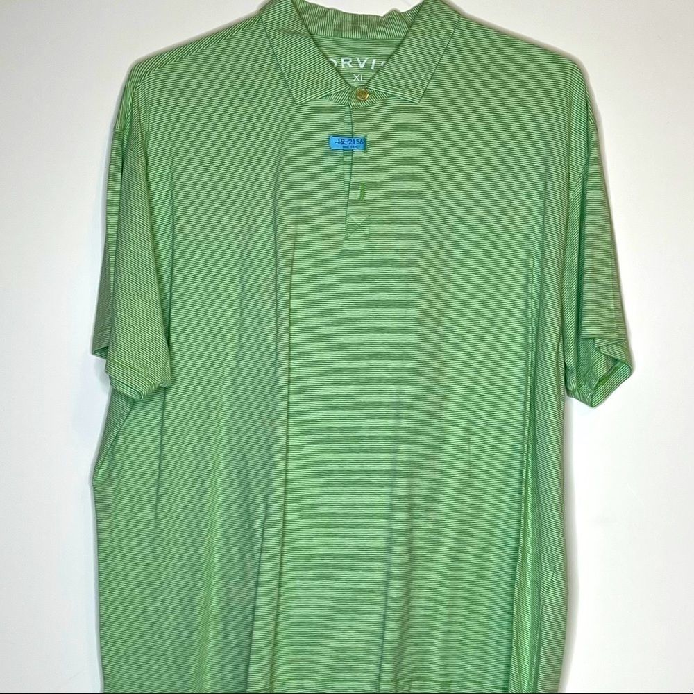 XL Orvis Heather Green SS Polo